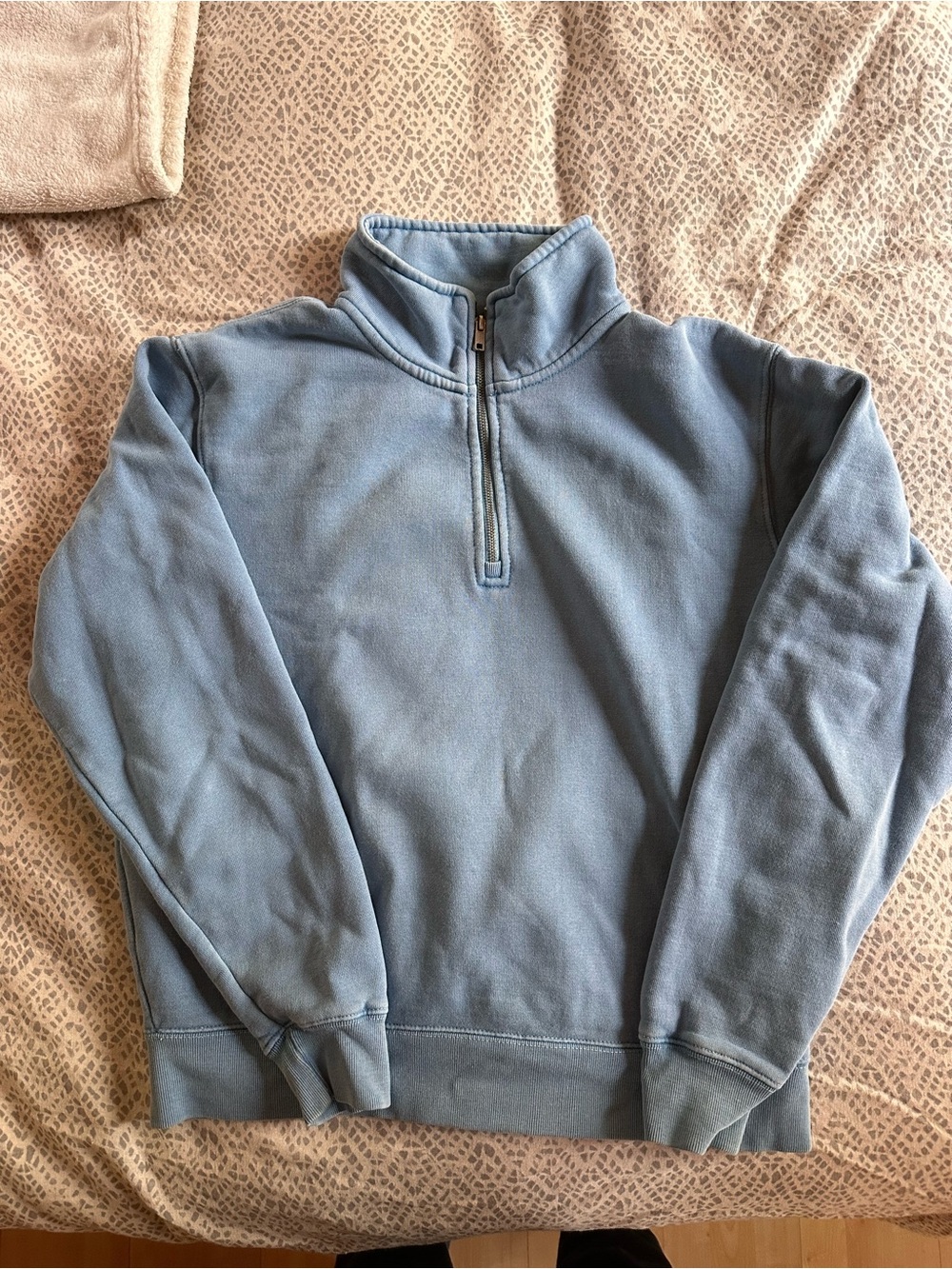 Women’s Half-Zip Sweater Pullover - Light Blue